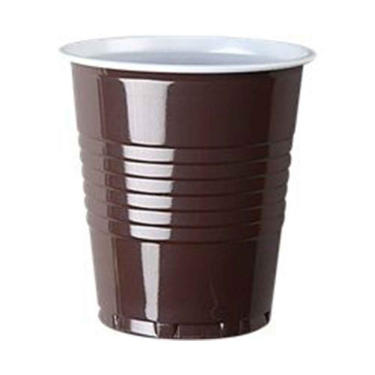 PLASTIKBECHER 88 ml (Espresso) Design: Braun - Weiss